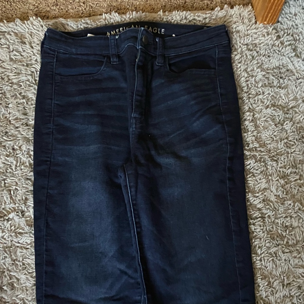 Skinny jeans, worn like twice